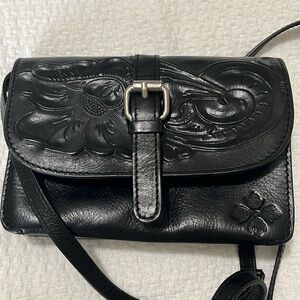 Patricia Nash black leather crossbody